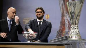 Evropska liga žreb Nyon Maribor Infantino kroglice pokal trofeja