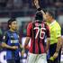 Nagatomo Yepes AC Milan Inter sodnik izključitev rdeči karton Serie A Italija li