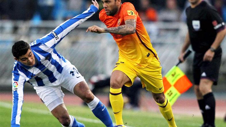 Alves Vela Real Sociedad Barcelona Liga BBVA Španija liga prvenstvo