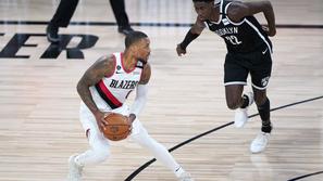 Damian Lillard Blazers Nets