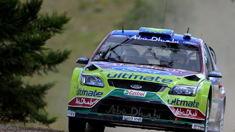 Mikko Hirvonen je vse bolj jezen, ker mu ford v Kataloniji pošteno nagaja.
