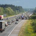 Prometna nesreča na gorenjski avtocesti.