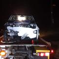 Pri nesreči električnega BMW i3 so posredovali gasilci PGD Zreče