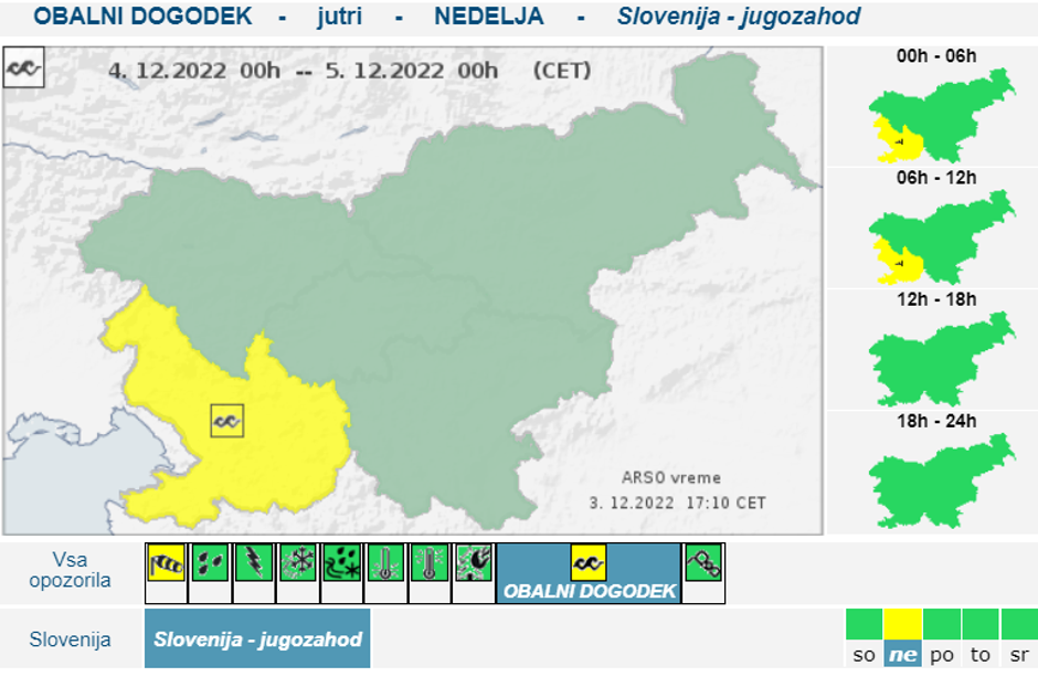 opozorilo nedelja | Avtor: Arso