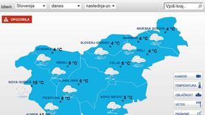 Letošnji božični večer bo bolj žalosten, kar se tiče vremena. (Foto: Vreme.net)