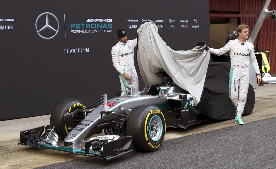 Hamilton Rosberg Mercedes testiranje Barcelona