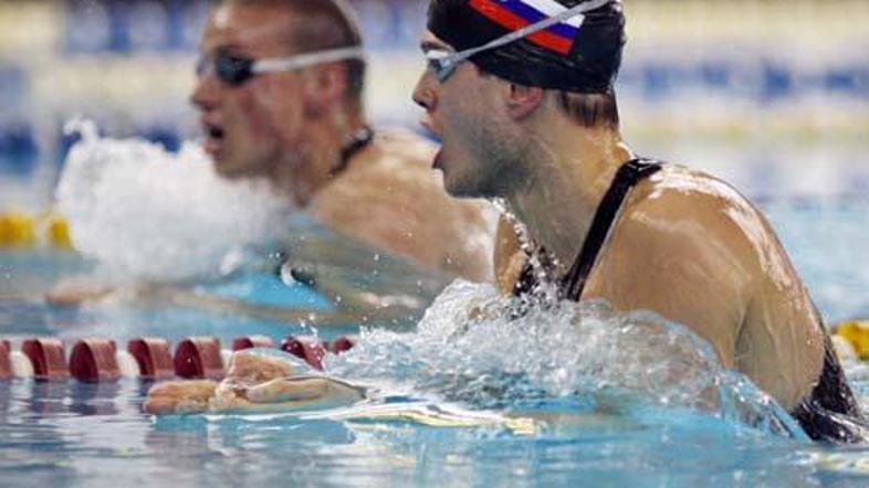 Matjaž Markič in Emil Tahirovič sta na 50 prsno osvojila šesto in sedmo mesto.