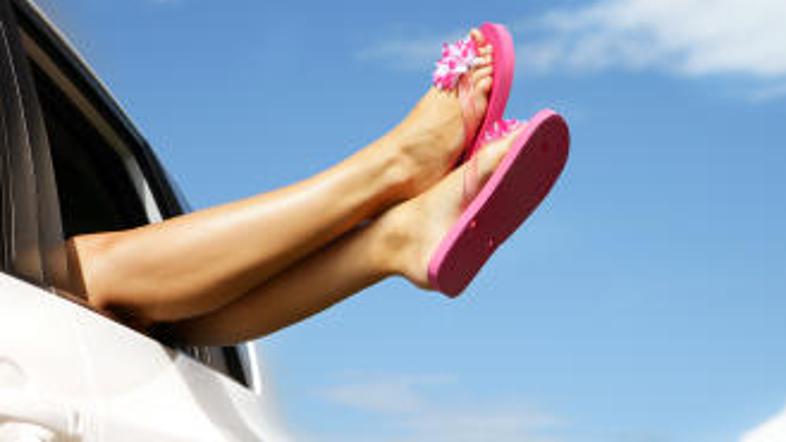 Noge naj bodo na suhem.