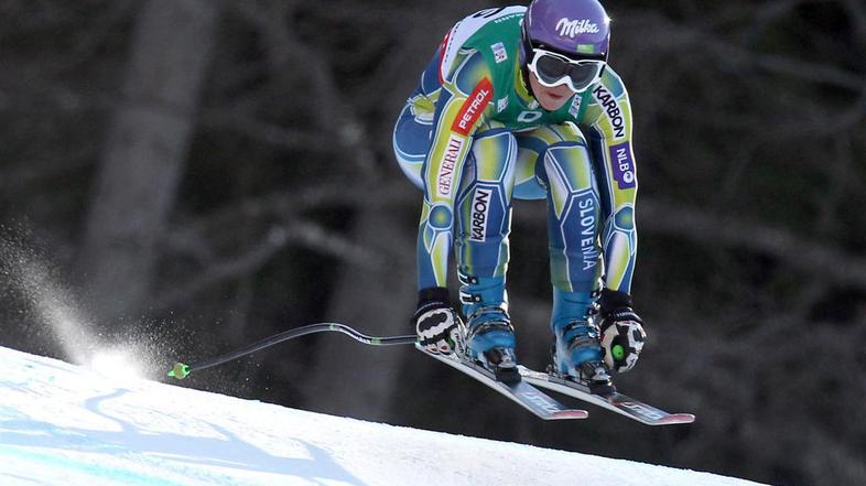 Si predstavljate, da bi Tina čez nekaj let za kolajne smučala na Kitajskem? (Fot