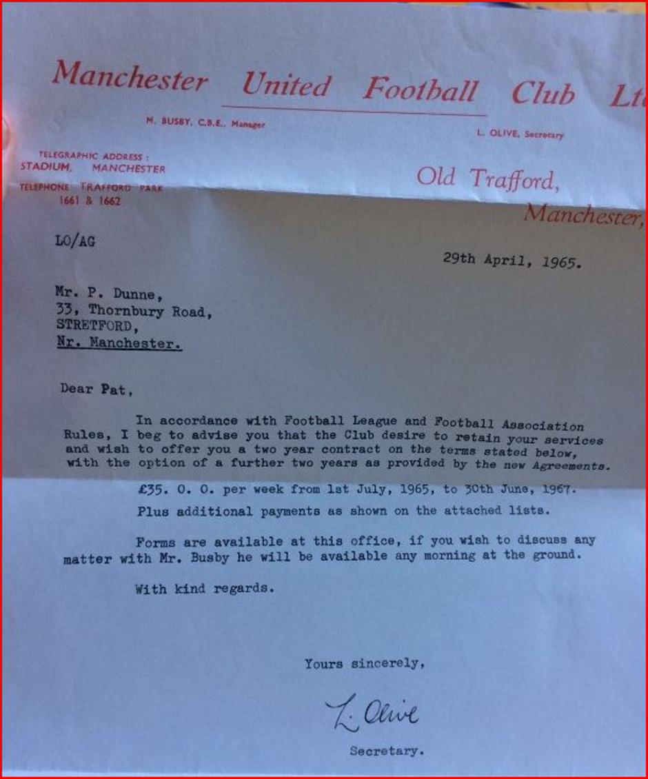 nogometna pogodba 1965 | Avtor: Reševalni pas/Twitter