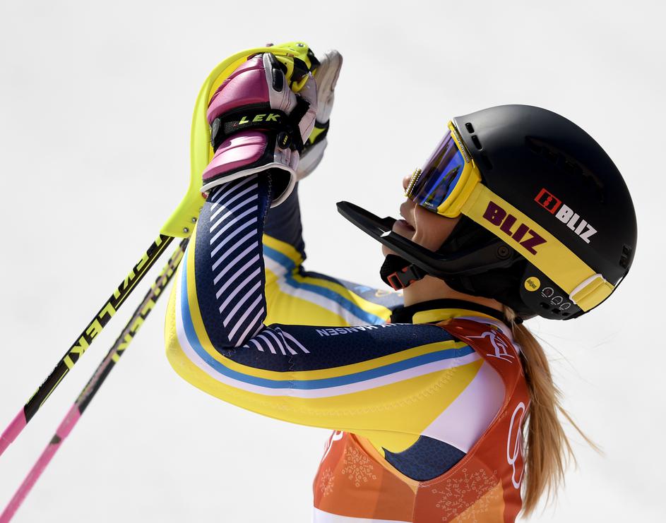 Frida Hansdotter slalom OI 2018