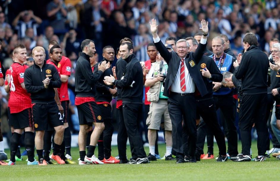 Scholes Ferguson West Bromwich Albion Manchester United Premier League Anglija l