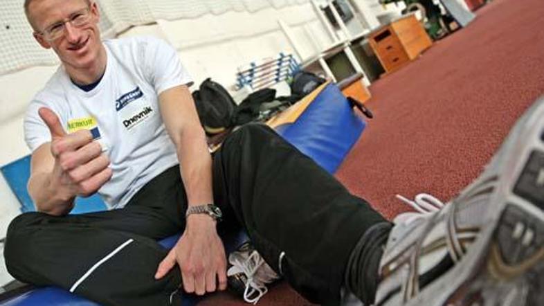 Matic Osovnikar gre na EP v Torino po rekord na 60 metrov. S kolajno se ne obrem