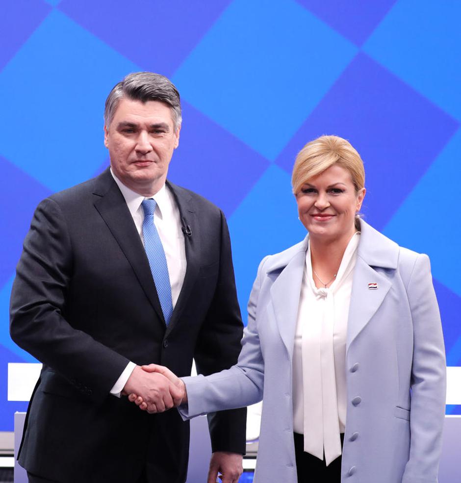 Kolinda Grabar-Kitarović, Zoran Milanović | Avtor: Epa
