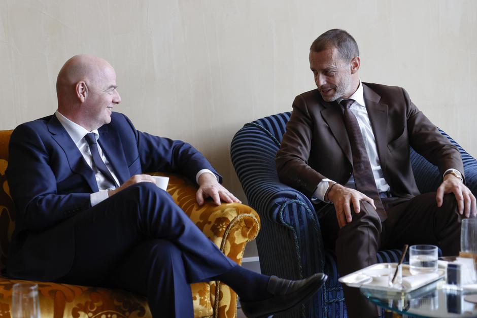Aleksander Čeferin in Gianni Infantino | Avtor: Epa