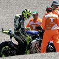 Valentino Rossi je odstopil tako na lanski dirki na Sachsenringu kot na zadnji d