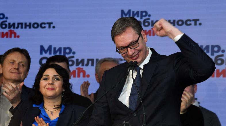 volitve Srbija Aleksandar Vučić