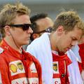 Kimi Räikkönen in Sebastian Vettel