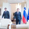 Predsednik republike Borut Pahor in predsednik vlade v odstopu Miro Cerar