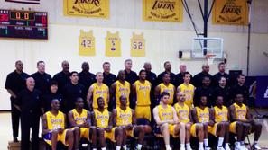 Los Angeles Lakers Buss stol sedež ekipna fotografija