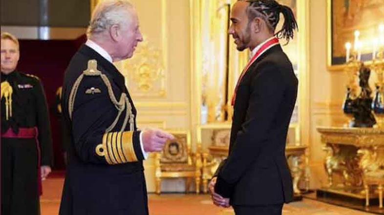 princ Charles sir Lewis Hamilton