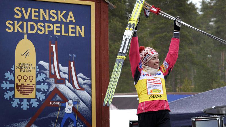 Kowalczyk je daleč najboljša smučarska tekačica v svetovnem pokalu. (Foto: Reute