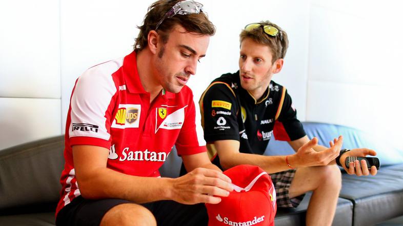 fernando alonso romain grosjean