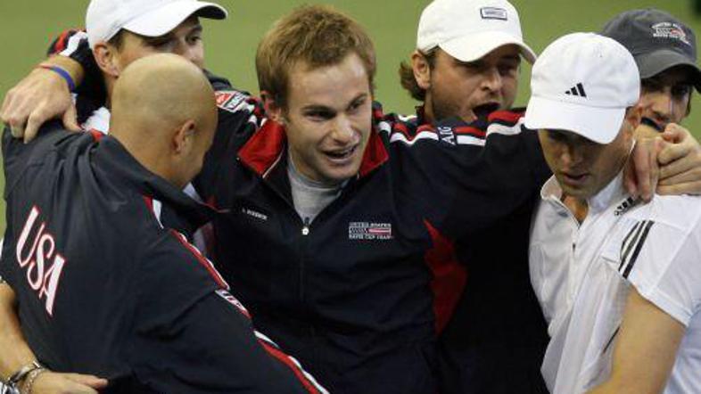 Američani so se veselili prve zmage v Davisovem pokalu po letu 1995.