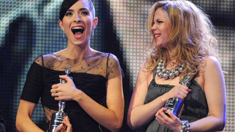 Hrvaška igralka Zrinka Cvitešić in Finka Pihla Viitala sta se veselili nagrade S