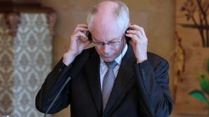slovenija 05.07.2010 Herman Van Rompuy, izjavi za medije, srecanje predsednika E
