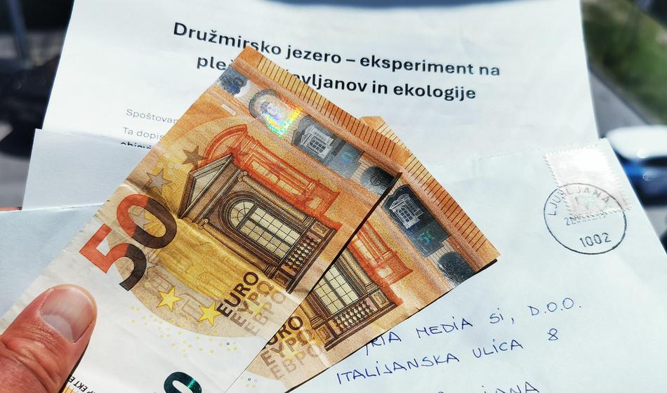Neznanec nam je po pošti poslal 100 evrov, to pravi policija