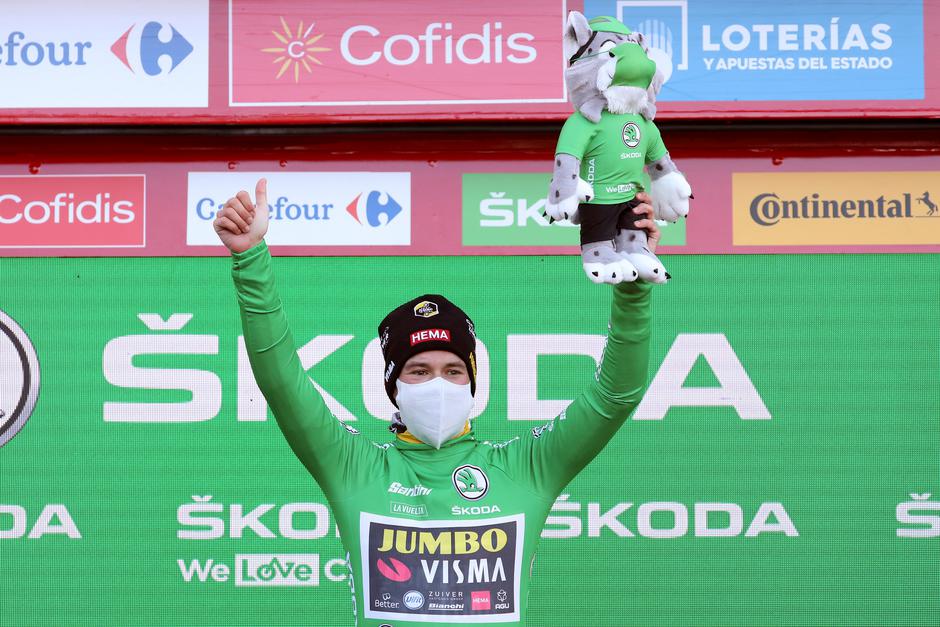 Primož Roglič zelena majica Vuelta | Avtor: Epa