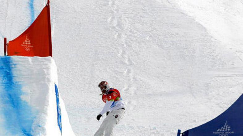 Lindsey Jacobellis je pri dekletih osvojila tretje mesto.