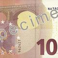 Bankovec za deset evrov 