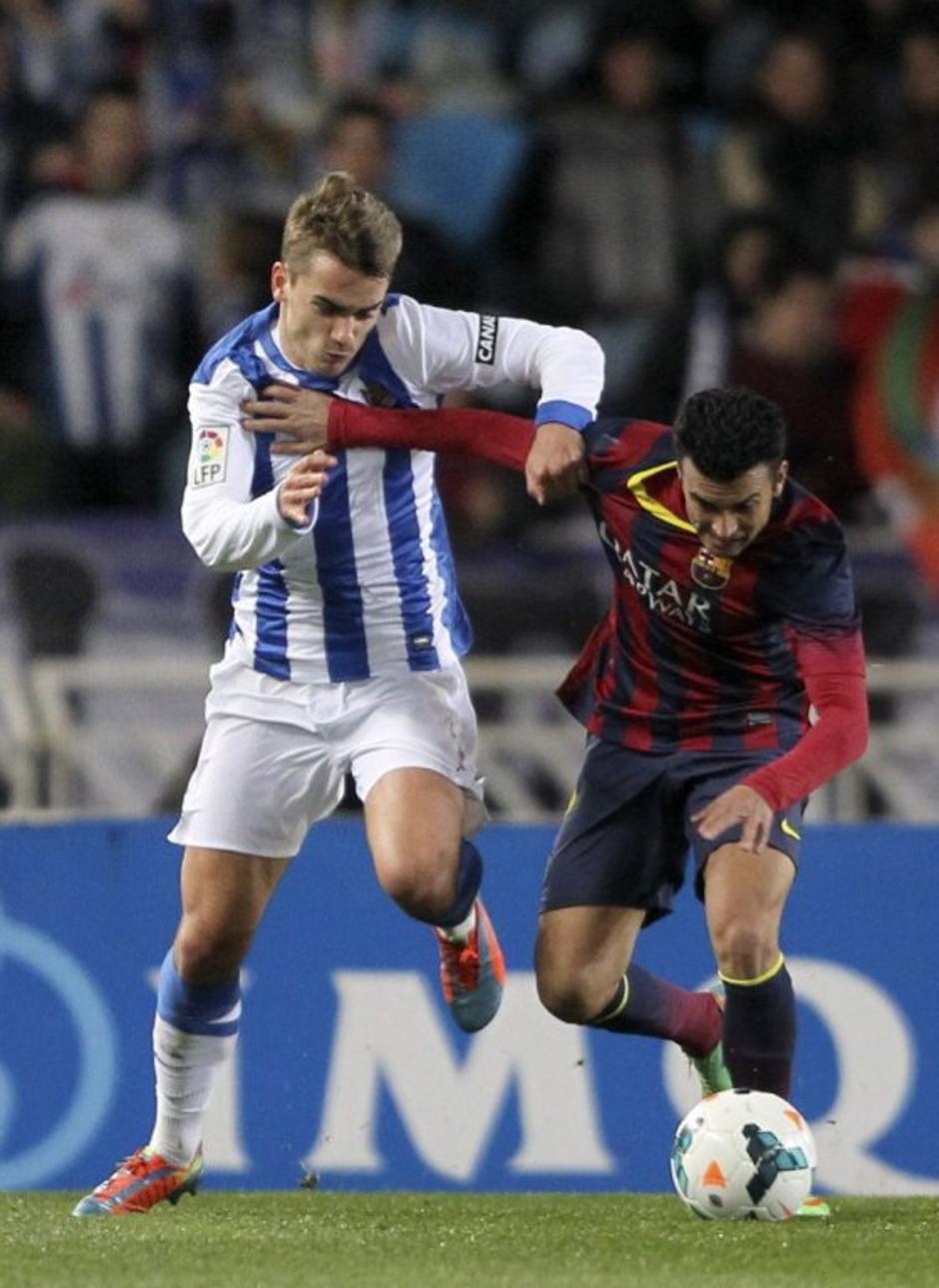 Pedro Griezmann Real Sociedad Barcelona Liga BBVA Španija prvenstvo | Avtor: EPA