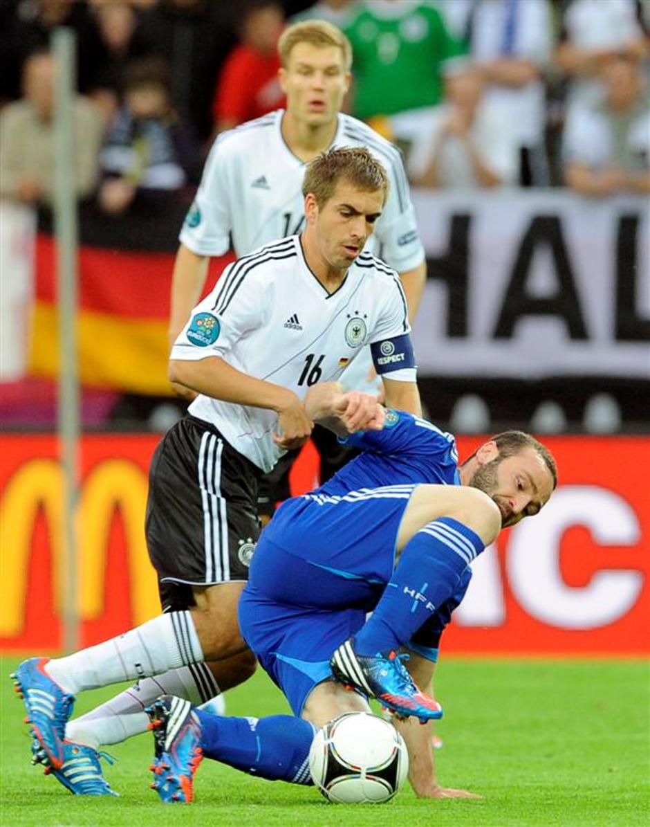 Lahm Salpingidis Nemčija Grčija Gdansk Euro 2012 četrtfinale | Avtor: EPA