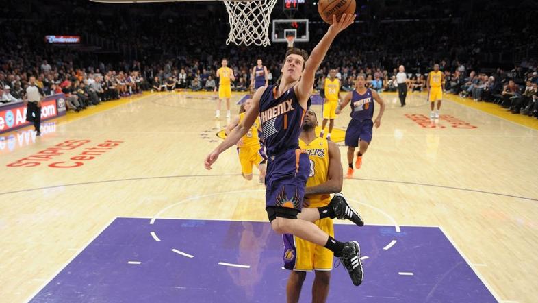 Goran Dragić na tekmi proti LA Lakers