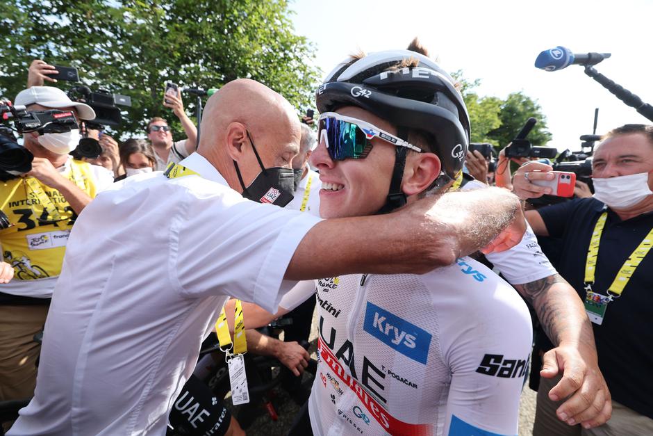 Mauro Gianetti in Tadej Pogačar | Avtor: Profimedia