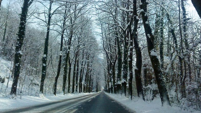 Današnji posnetek s Kobarida (Foto: Bralka)