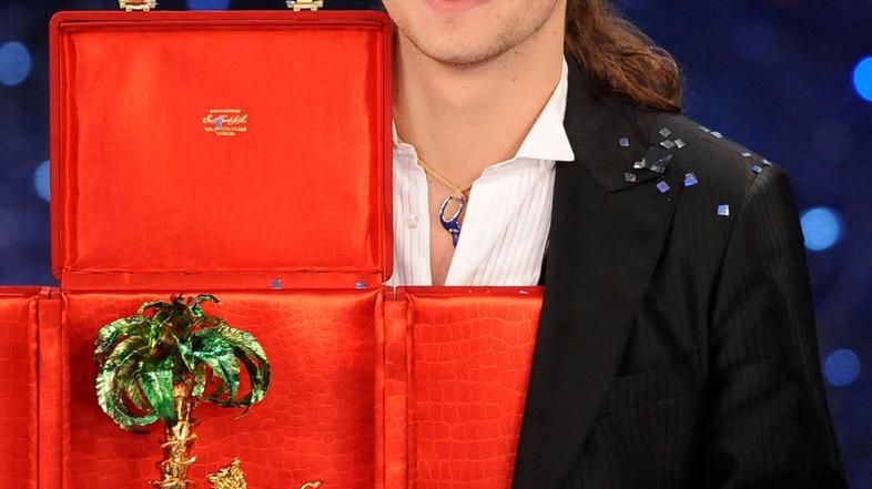 Zmagovalec popevke Valerio Scanu. (Foto: EPA)