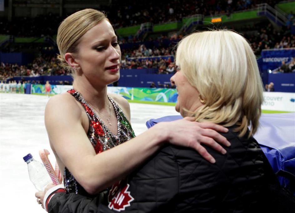 olimpijske igre Vancouver drsanje solze Joannie Rochette
