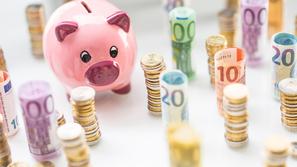 denar evro bankovci kovanci