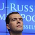 Dmitrij Medvedjev na vrhu EU - Rusija v Bruslju decembra 2011.
