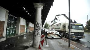 slovenija 20.08.13, Plecnikov stadion, stadion, Bezigrad, odkrita streha zaradi 