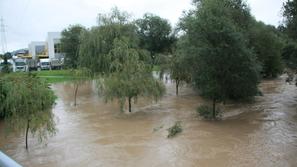 Poplave v Ljubljani. (Foto: Benjamin Kovač)