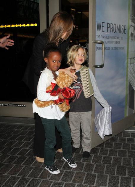 Angelina, Zahara in Shiloh