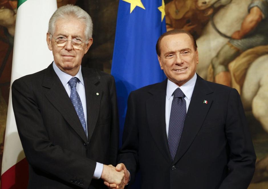 Monti in Berlusconi | Avtor: Reuters