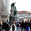 prešernov spomenik v ljubljani
