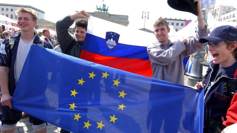 zastava EU Slovenija vstop
