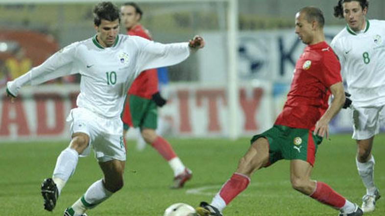 Dalibor Stevanovič na reprezentančni tekmi z Bolgarijo